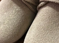 Pom Pom hjemmesko gold glitter